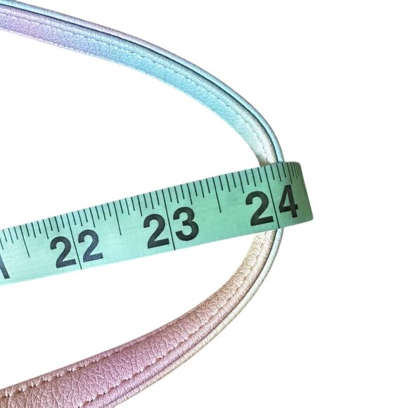 Betsey Johnson Luv Pastel Rose Butterfly White Crossbody Snap Handbag Y2K Spring - Picture 12 of 13